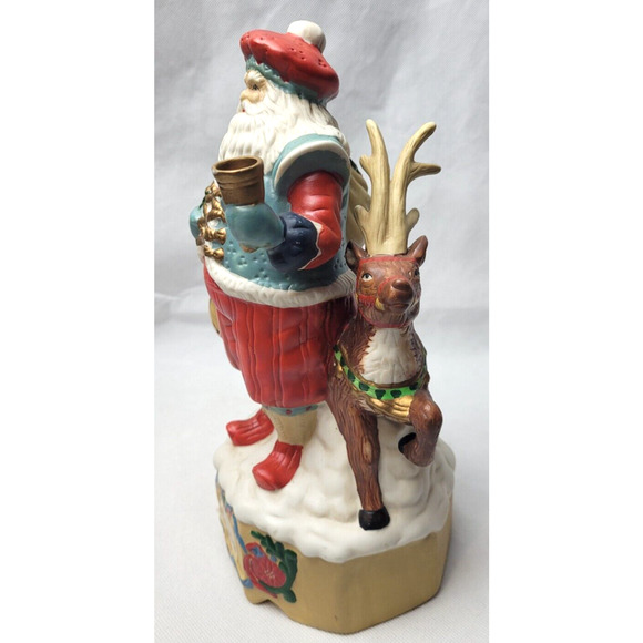 Ole Saint Nick Christmas Musical statue 10” Plays "Here comes Santa Claus" - Picture 8 of 9